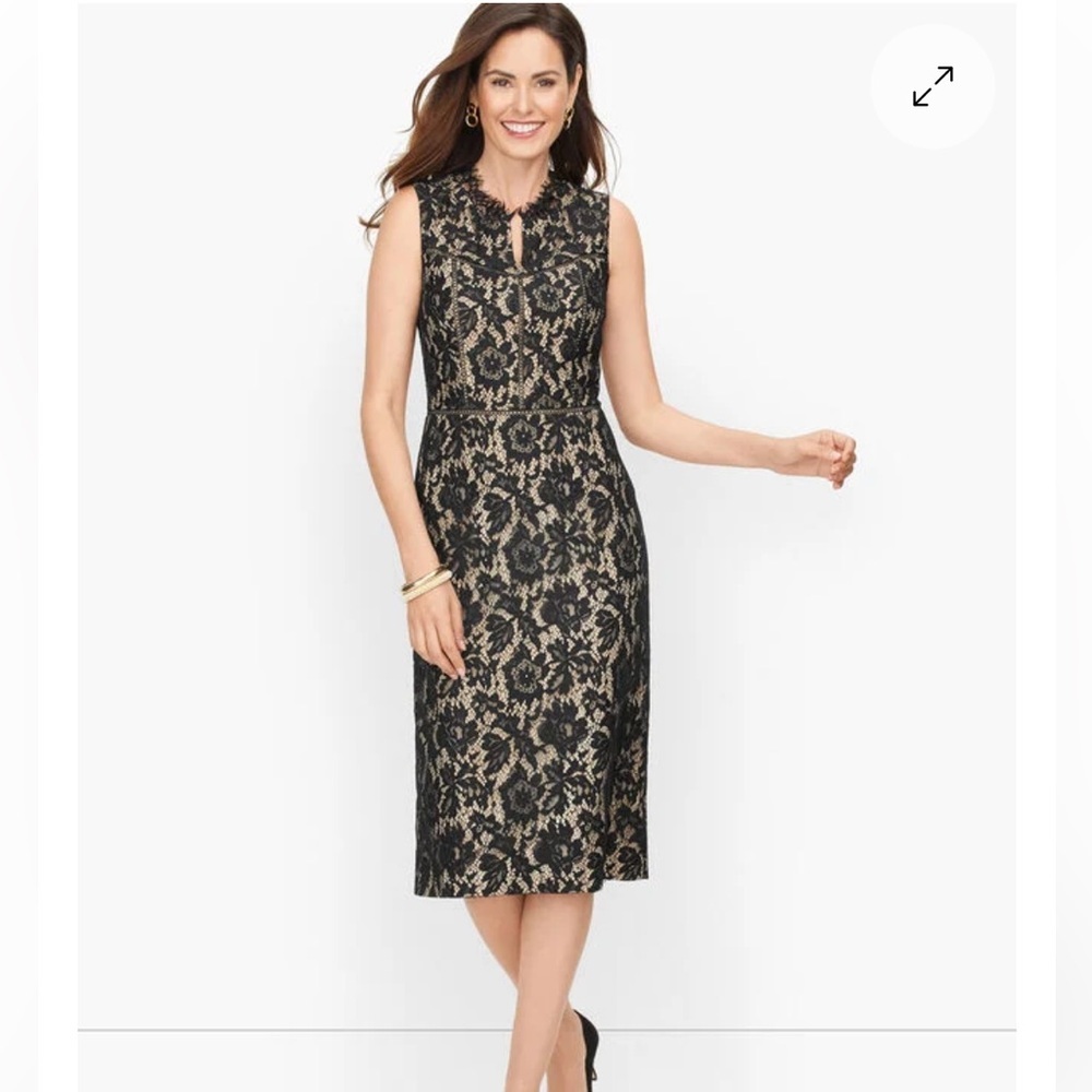 Talbots. Elegant Black Lace Dress 👗